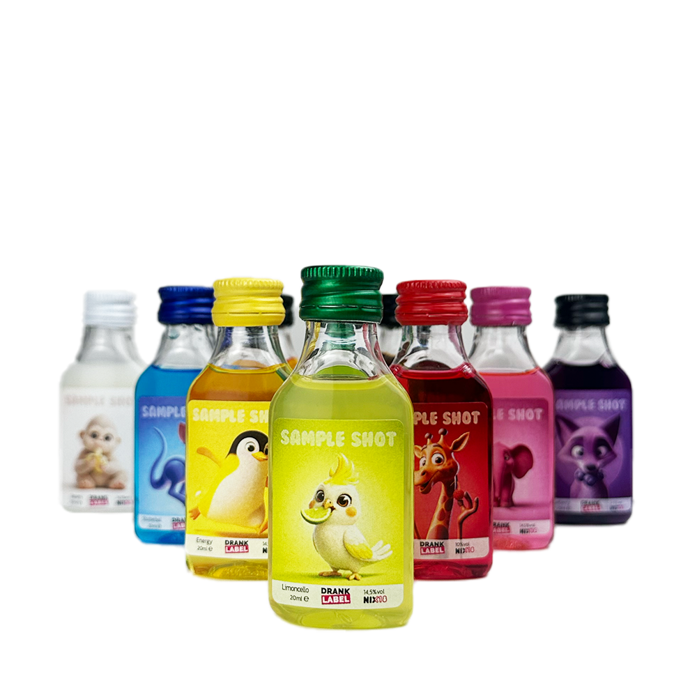 Shotjes met eigen etiket