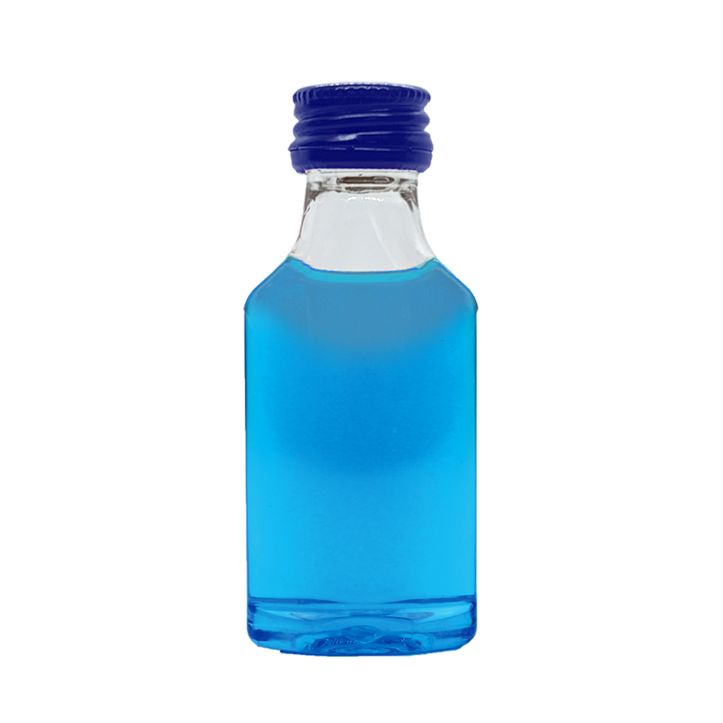 Blauwe shotjes