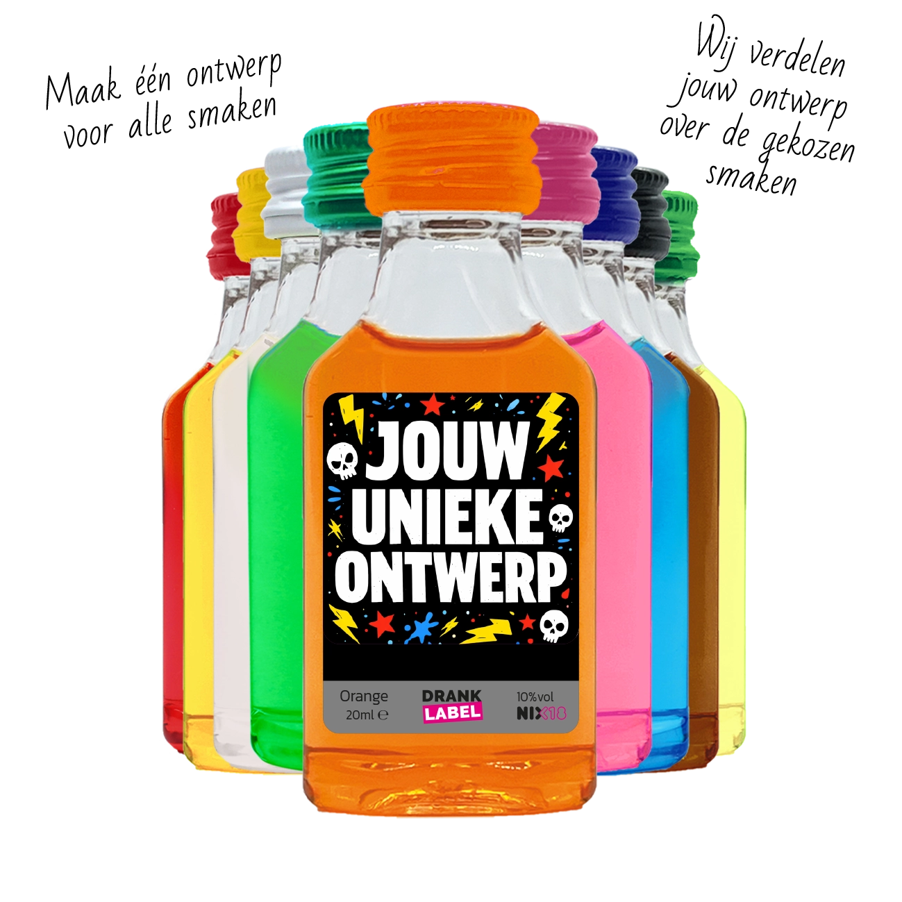 Shotjes met eigen etiket