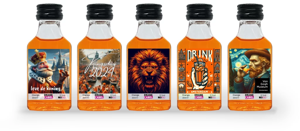 Oranje shotjes koningsdag