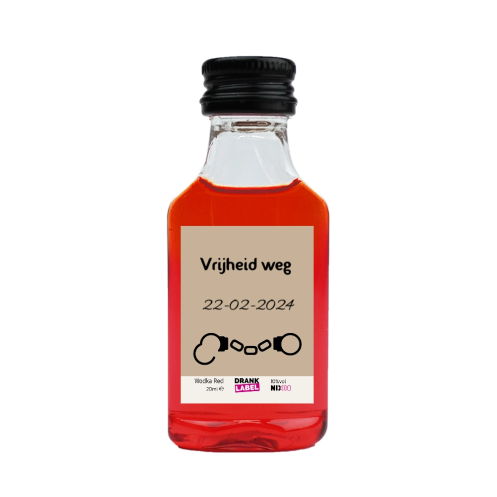 Rode shotjes Vrijgezellenfeest Vrijheid Weg